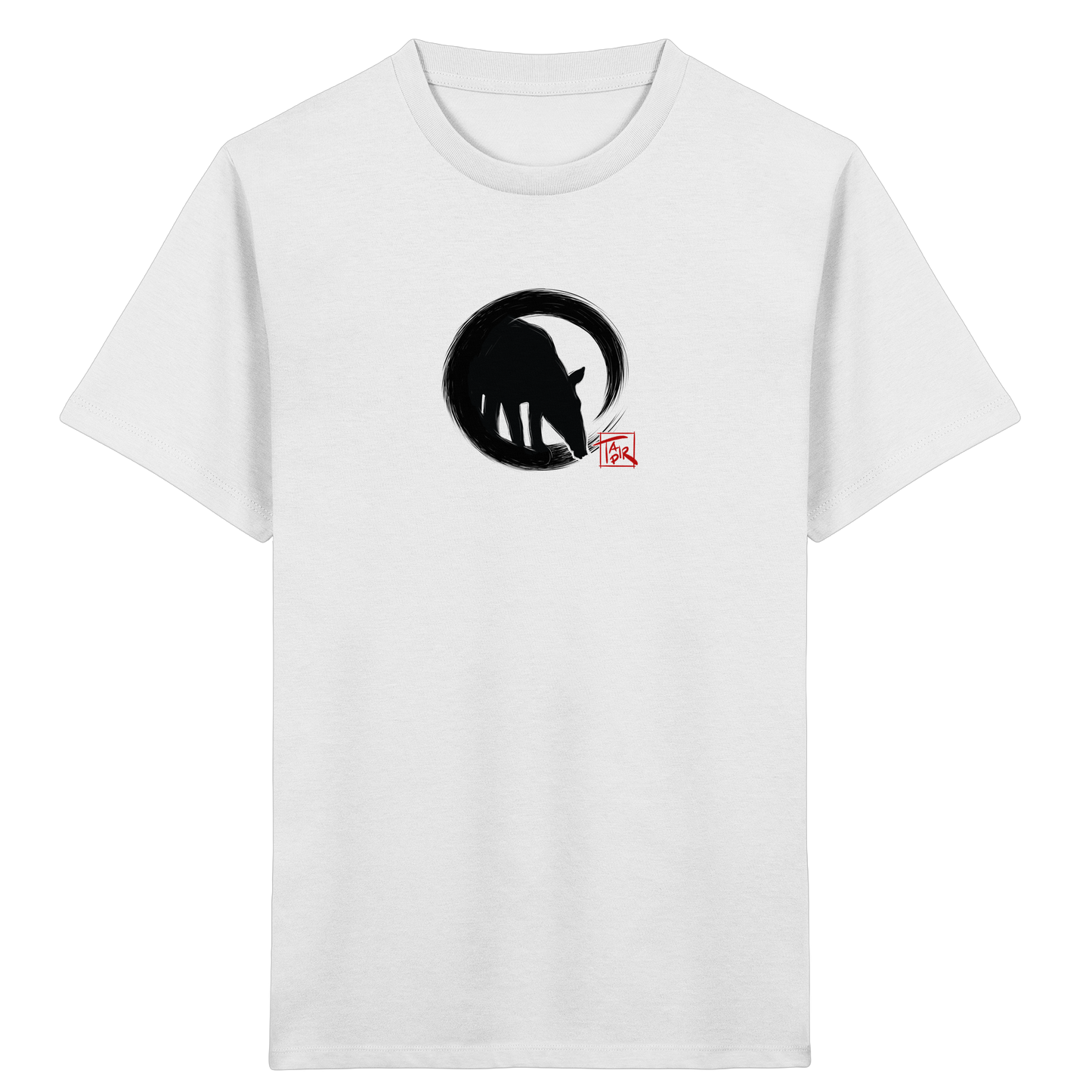 Zen Tapir im japanischen Enso Kreis - Kids Organic Shirt