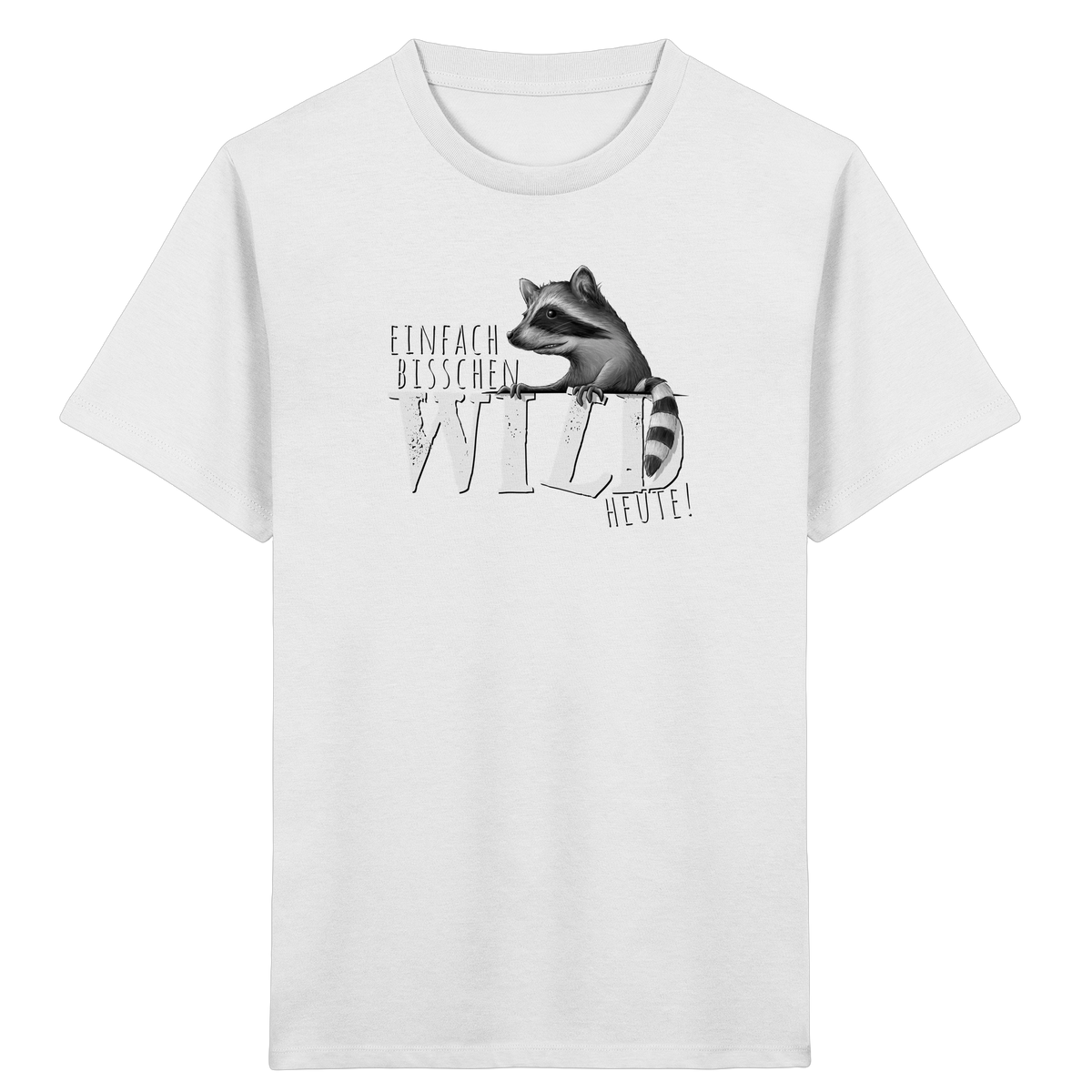Bisschen wild heute! Waschbär - Kids Organic Shirt