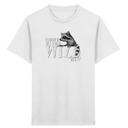 Bisschen wild heute! Waschbär - Kids Organic Shirt