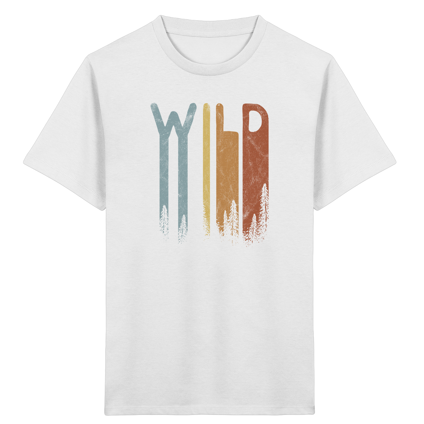 Wild Retro Schriftzug - Kids Organic Shirt