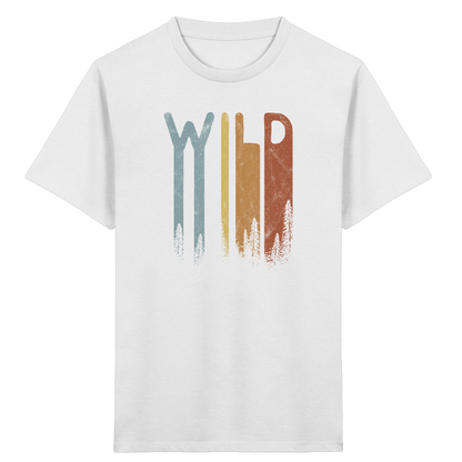 Wild Retro Schriftzug - Kids Organic Shirt