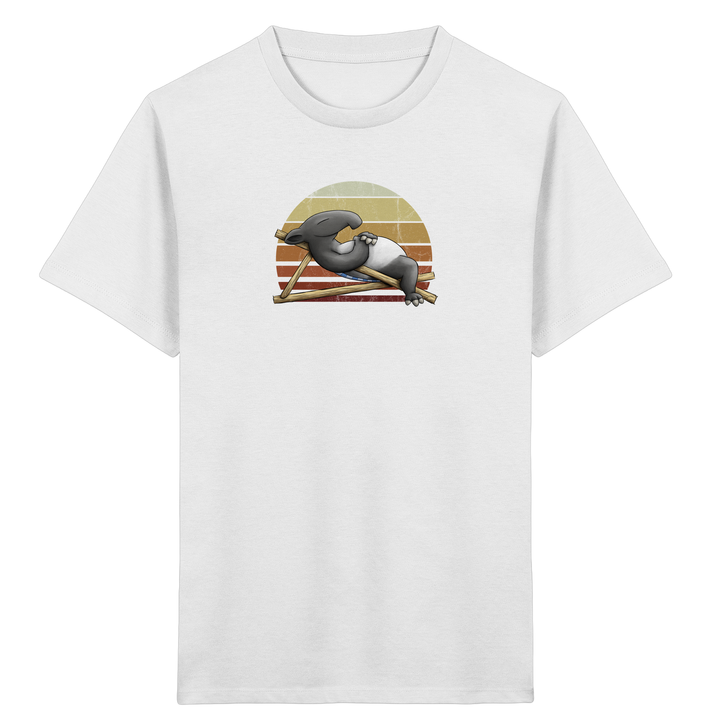 Lässiger Retro Sundown Tapir - Kids Organic Shirt