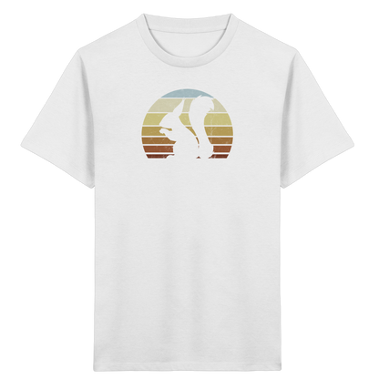 Retro Eichhörnchen Silhouette - Kids Organic Shirt