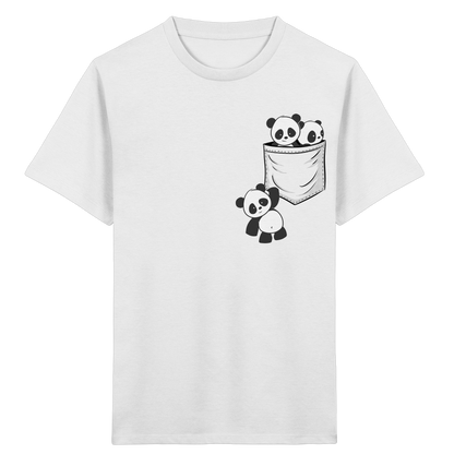Kawaii Pandas in der Tasche - Kids Organic Shirt
