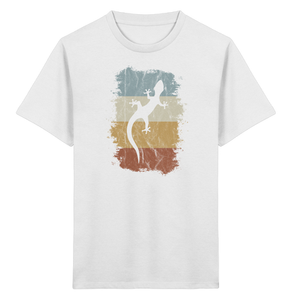 Retro Gecko Salamander Silhouette - Kids Organic Shirt