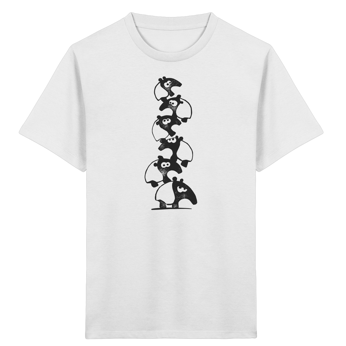 Lustiger Haufen aus Schabracken-Tapiren - Kids Organic Shirt