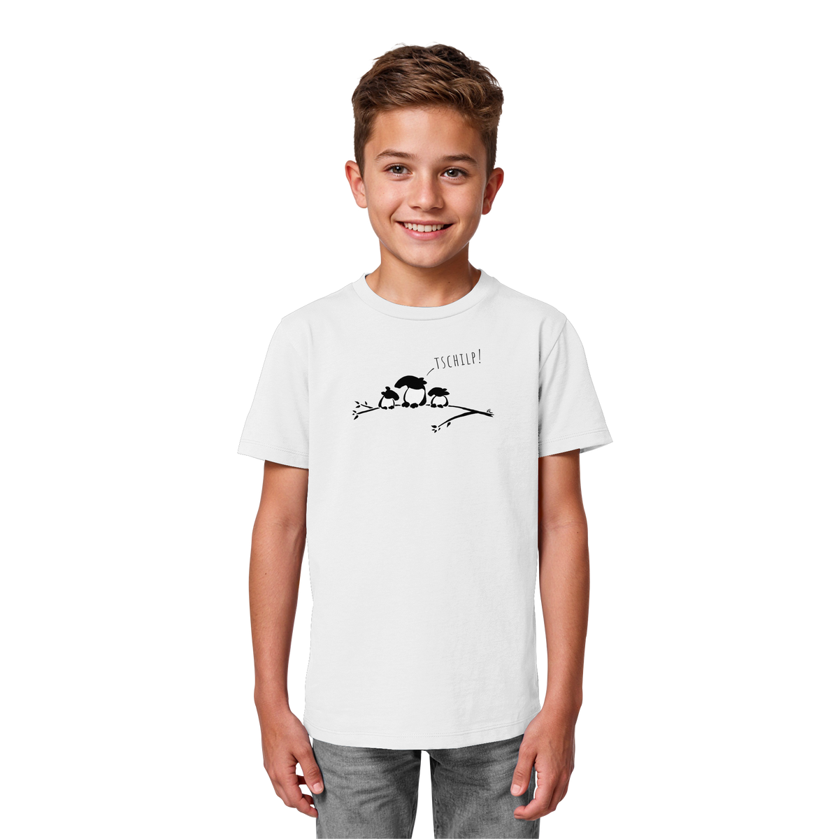 Drei kleine Tapir-Vögel - Kids Organic Shirt