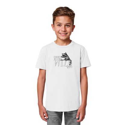 Bisschen wild heute! Waschbär - Kids Organic Shirt