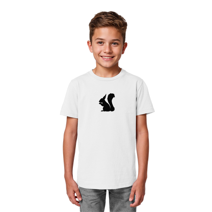 Eichhörnchen Silhouette - Kids Organic Shirt