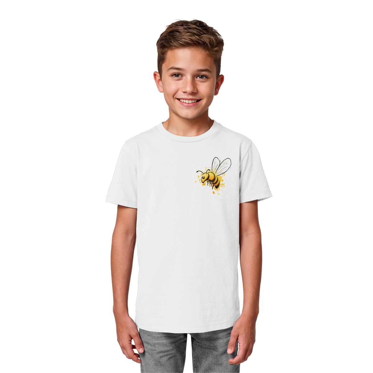 Lässige kleine Honig-Biene - Kids Organic Shirt