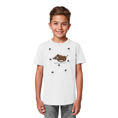 Sauwild wilde Sau | Wildschwein Keiler - Kids Organic Shirt