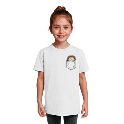 Lustiger Igel in Deiner Brust-Tasche - Kids Organic Shirt