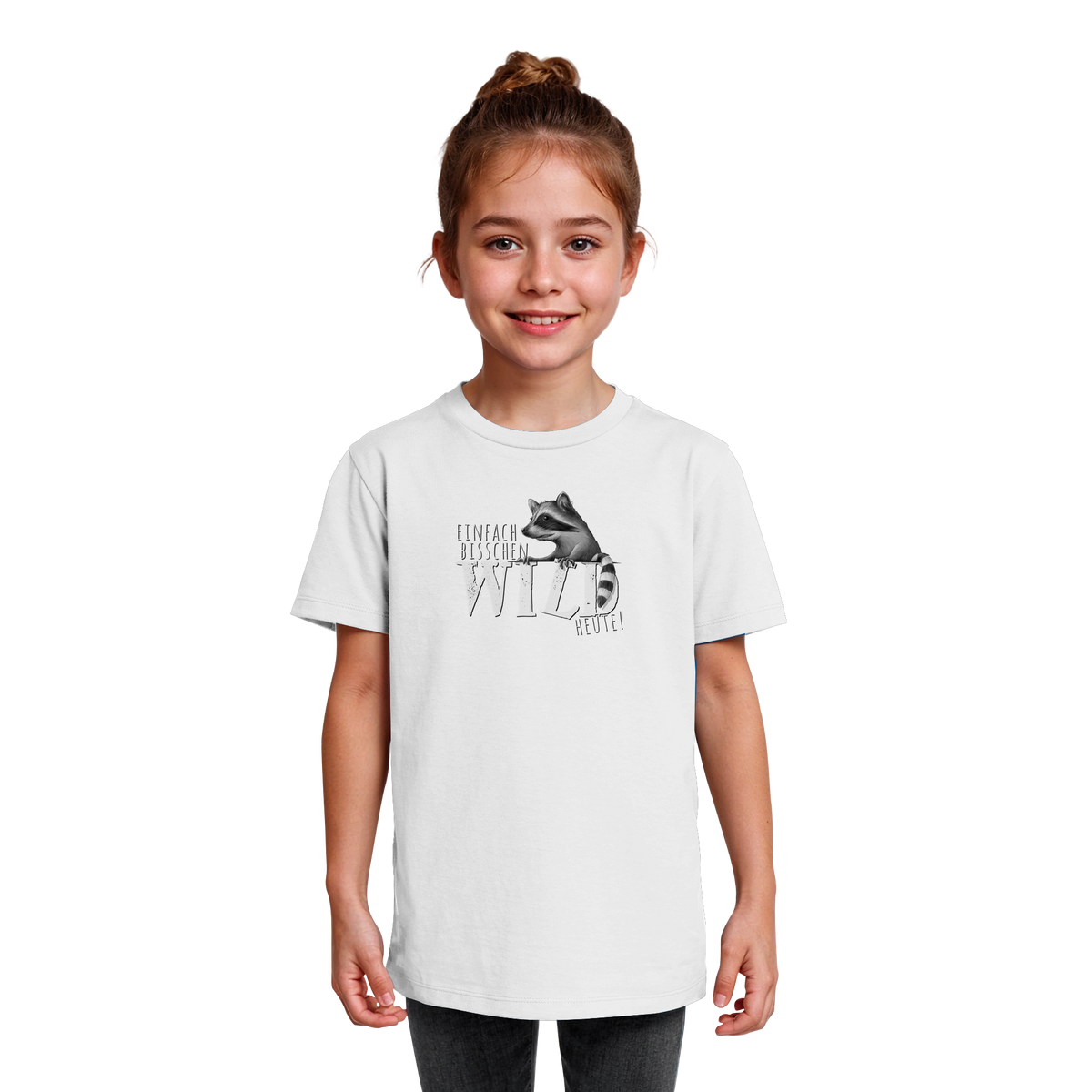 Bisschen wild heute! Waschbär - Kids Organic Shirt