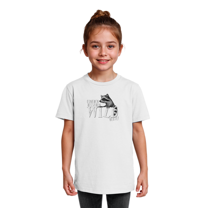 Bisschen wild heute! Waschbär - Kids Organic Shirt