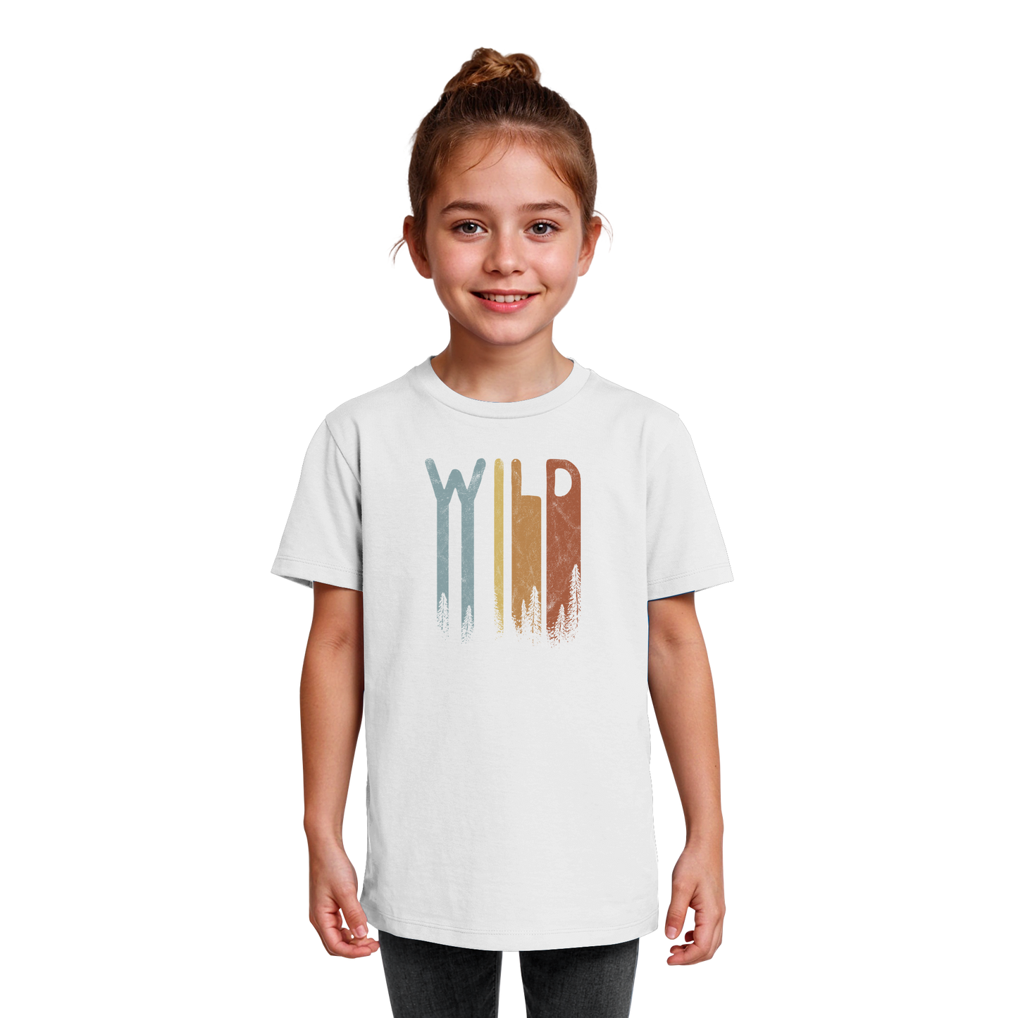 Wild Retro Schriftzug - Kids Organic Shirt