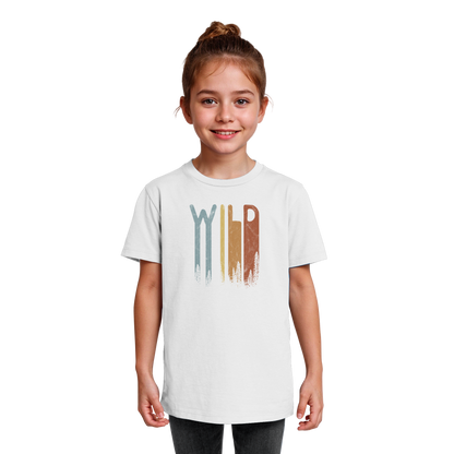 Wild Retro Schriftzug - Kids Organic Shirt