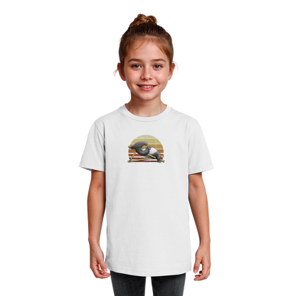 Lässiger Retro Sundown Tapir - Kids Organic Shirt