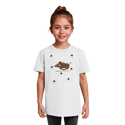 Sauwild wilde Sau | Wildschwein Keiler - Kids Organic Shirt