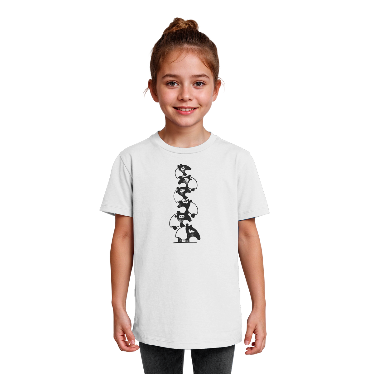 Lustiger Haufen aus Schabracken-Tapiren - Kids Organic Shirt