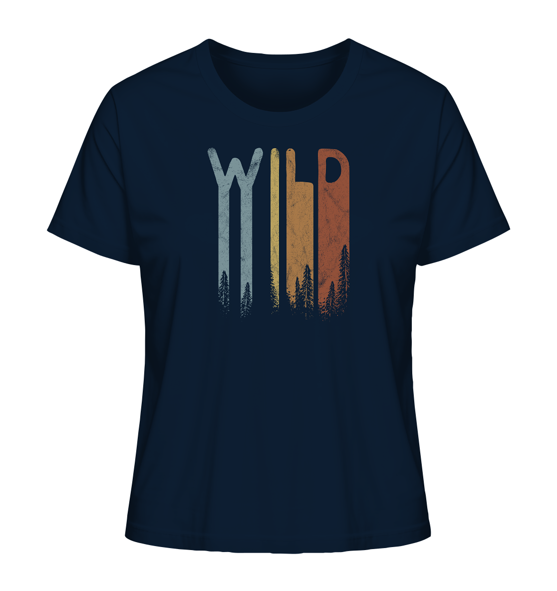 Wild Retro Schriftzug - Ladies Organic Shirt