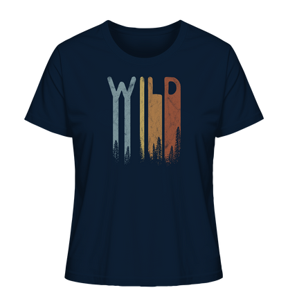 Wild Retro Schriftzug - Ladies Organic Shirt