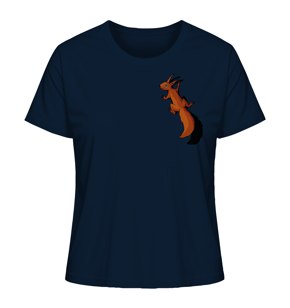 Süßes Eichhörnchen klettert - Ladies Organic Shirt