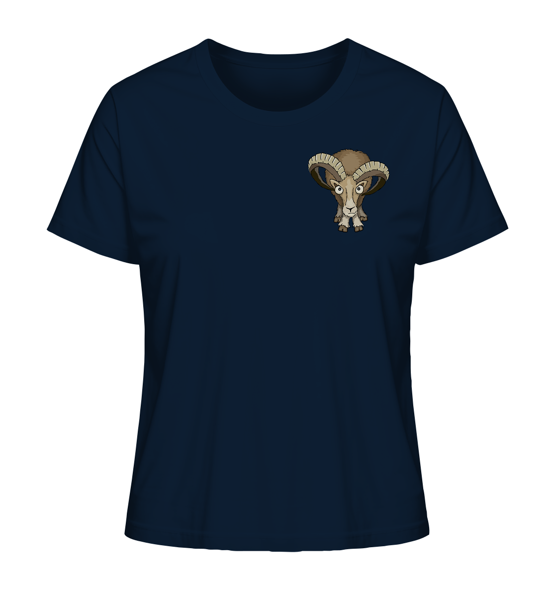 Bockiges Mufflon Widder Schafbock - Ladies Organic Shirt