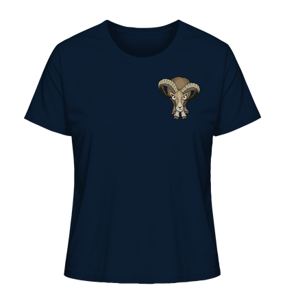 Bockiges Mufflon Widder Schafbock - Ladies Organic Shirt