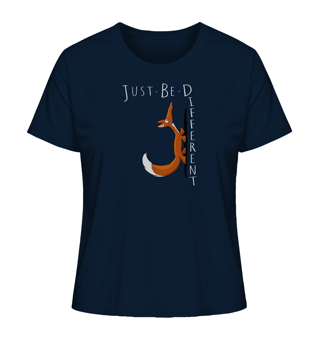 Just Be Different | Sei Anders, kleiner Fuchs - Ladies Organic Shirt
