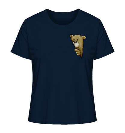 Funky Bär Illustration - Ladies Organic Shirt