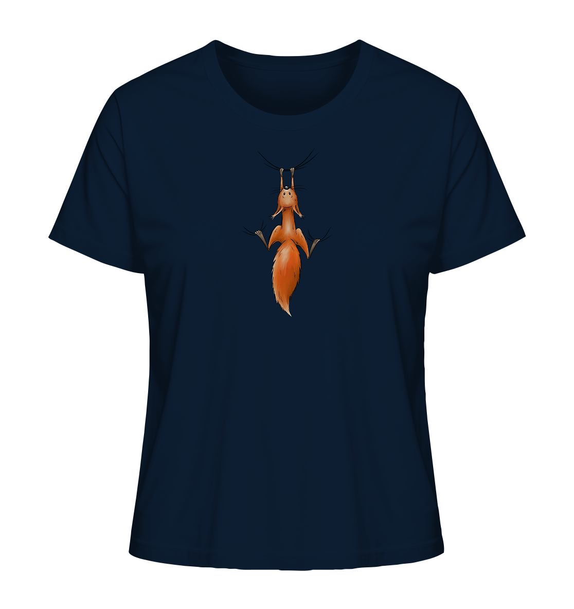 Rotes Eichhörnchen hängt ab - Ladies Organic Shirt