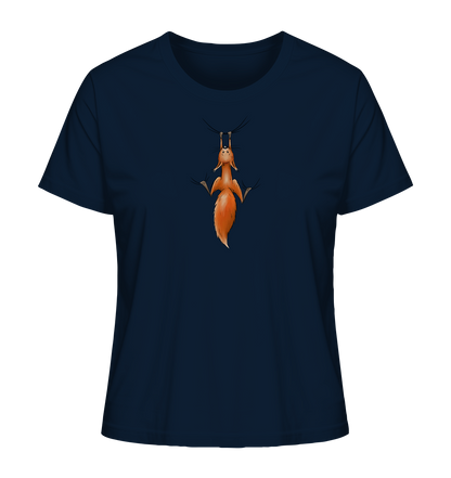 Rotes Eichhörnchen hängt ab - Ladies Organic Shirt