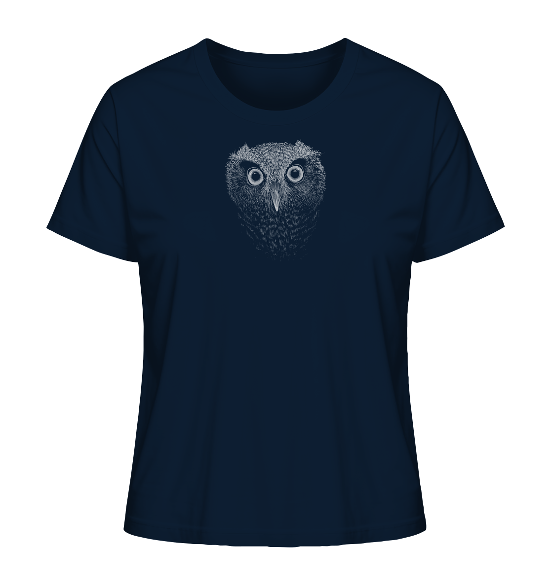 Eule Kritzelkunst Illustration - Ladies Organic Shirt