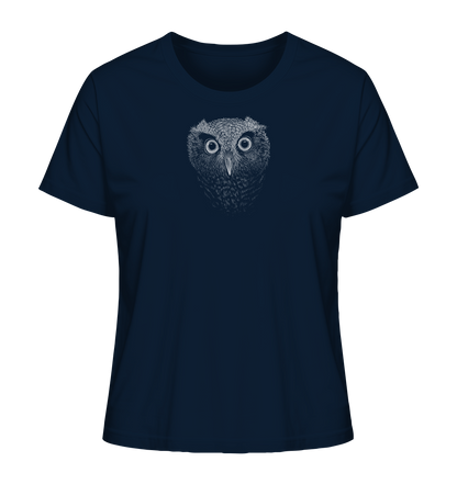 Eule Kritzelkunst Illustration - Ladies Organic Shirt