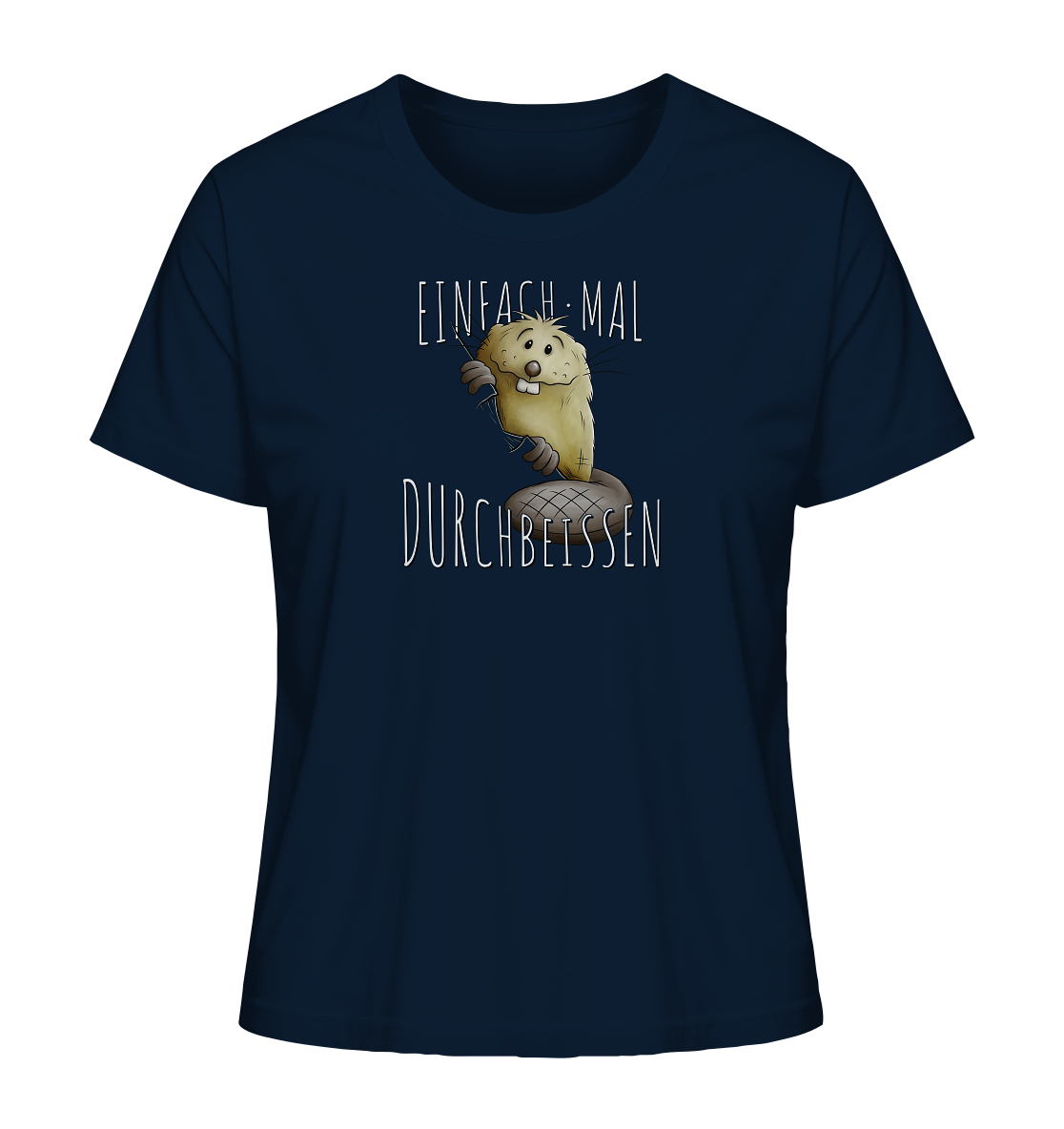 Einfach mal Durchbeissen Biber - Ladies Organic Shirt