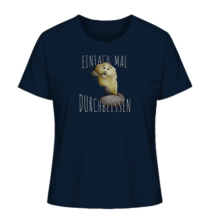 Einfach mal Durchbeissen Biber - Ladies Organic Shirt