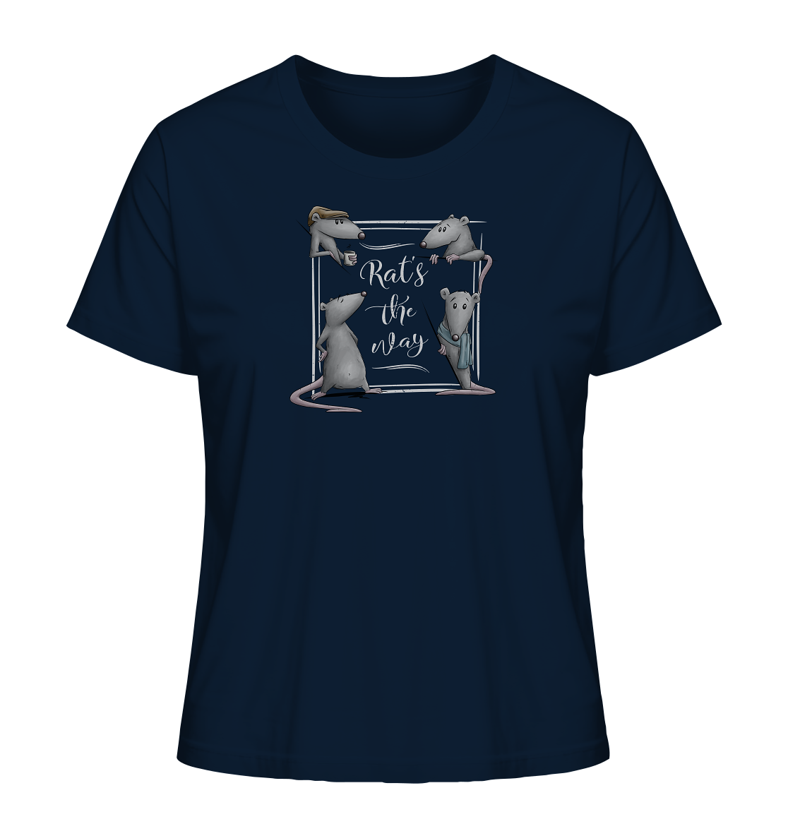 Rat’s The Way Kaffeehaus Ratten - Ladies Organic Shirt