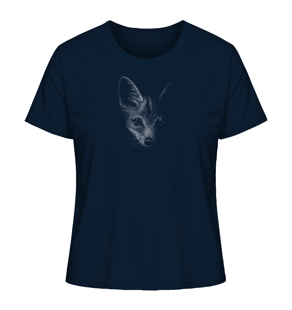 Fuchs Kritzelkunst Illustration - Ladies Organic Shirt