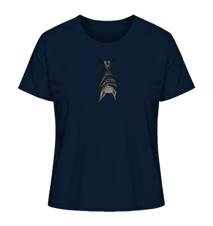 Lustig chillende Fledermaus - Ladies Organic Shirt