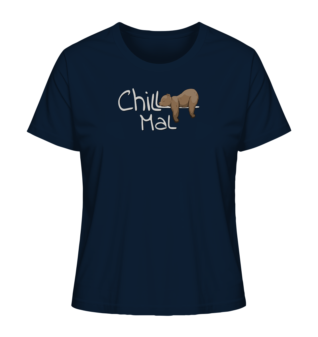 Chill Mal schläfriger Braunbär - Ladies Organic Shirt
