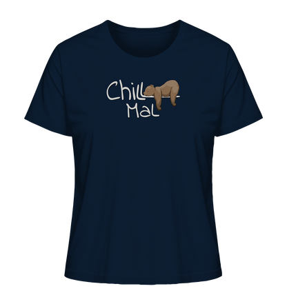 Chill Mal schläfriger Braunbär - Ladies Organic Shirt