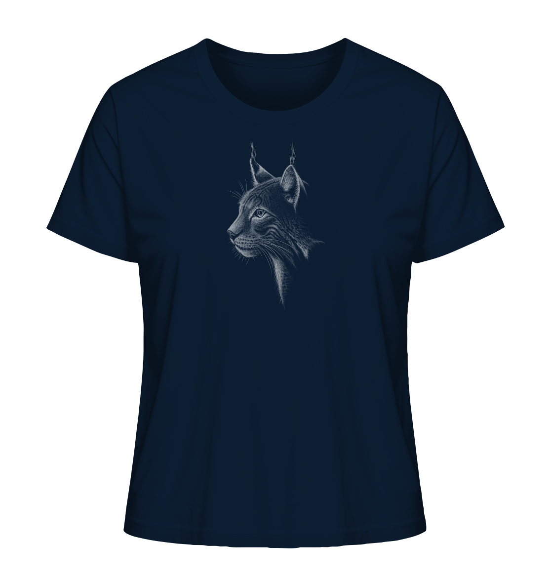 Luchs Kritzelkunst Wildkatze Illustration - Ladies Organic Shirt