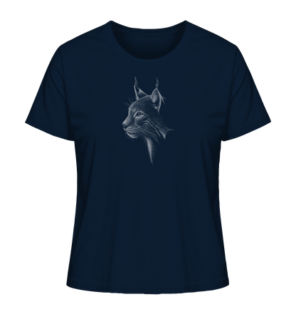 Luchs Kritzelkunst Wildkatze Illustration - Ladies Organic Shirt