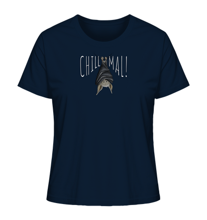 Chill Mal gemütliche Fledermaus - Ladies Organic Shirt
