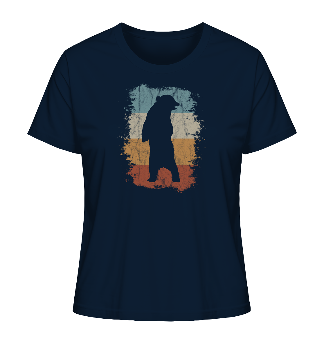 Retro Bären-Silhouette - Ladies Organic Shirt