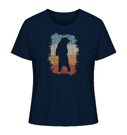 Retro Bären-Silhouette - Ladies Organic Shirt