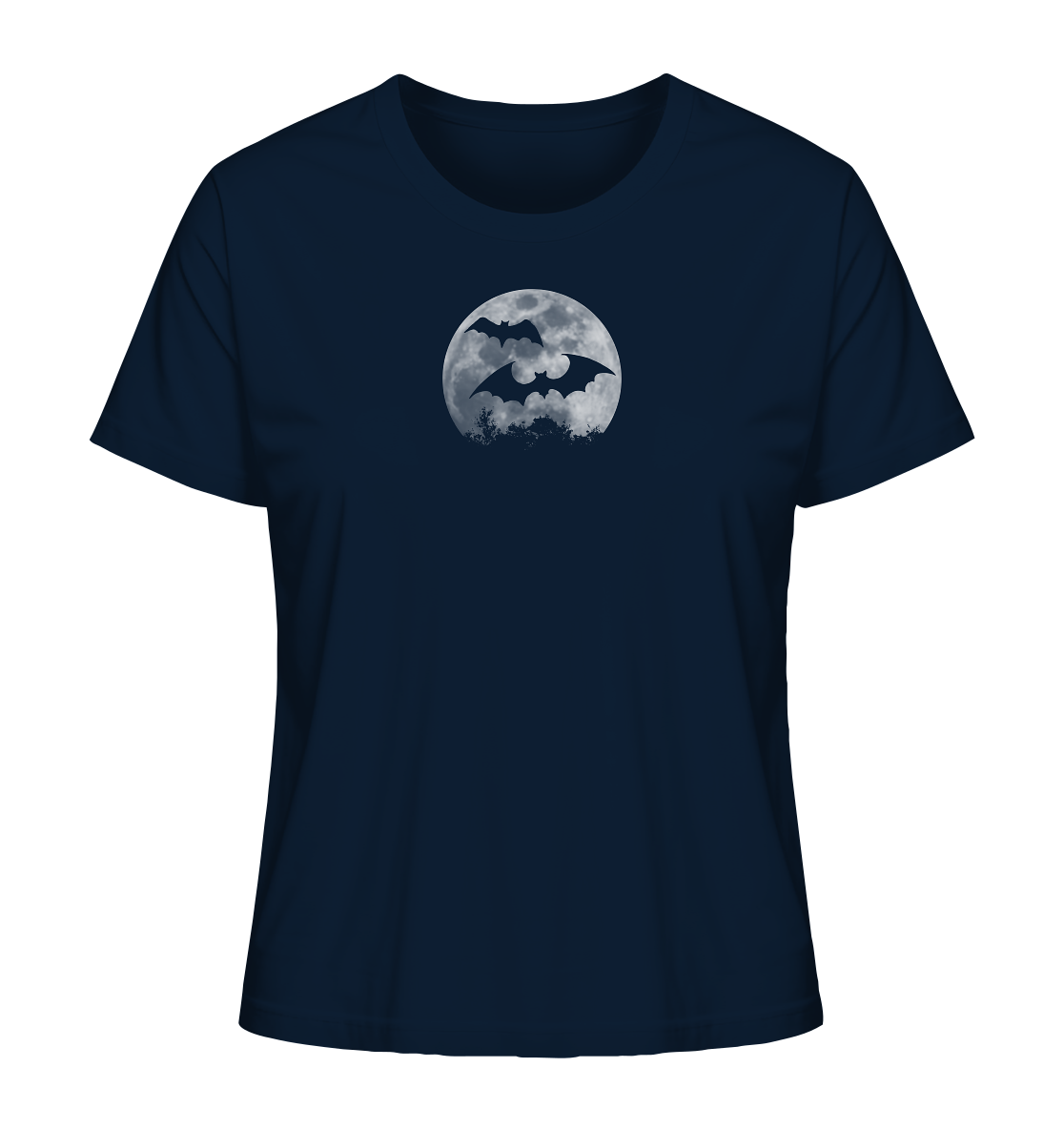 Fledermaus Silhouetten bei Vollmond - Ladies Organic Shirt