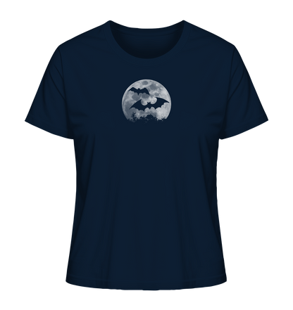 Fledermaus Silhouetten bei Vollmond - Ladies Organic Shirt