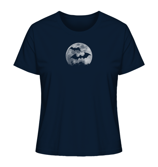 Fledermaus Silhouetten bei Vollmond - Ladies Organic Shirt