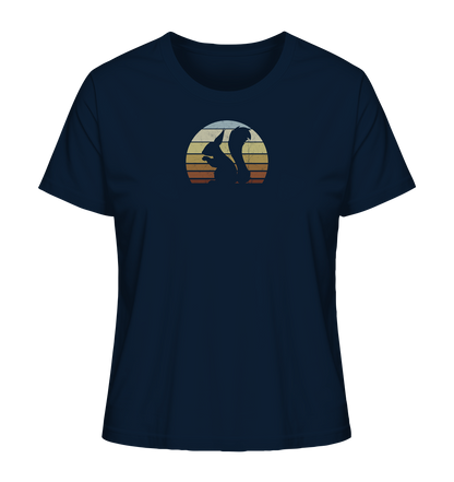 Retro Eichhörnchen Silhouette - Ladies Organic Shirt